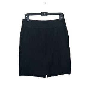 Banana Republic Womens Black Vented Straight Pencil Skirt Size 4
